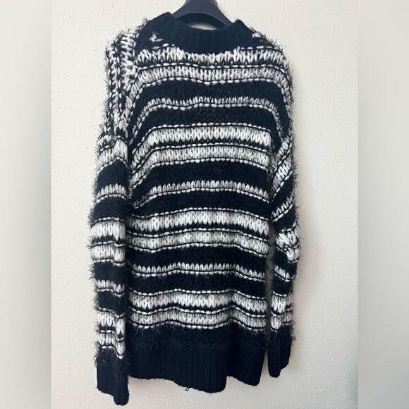 NWOT Topshop ASOS knitted multi stitch jumper in mono Size S - Picture 9 of 12